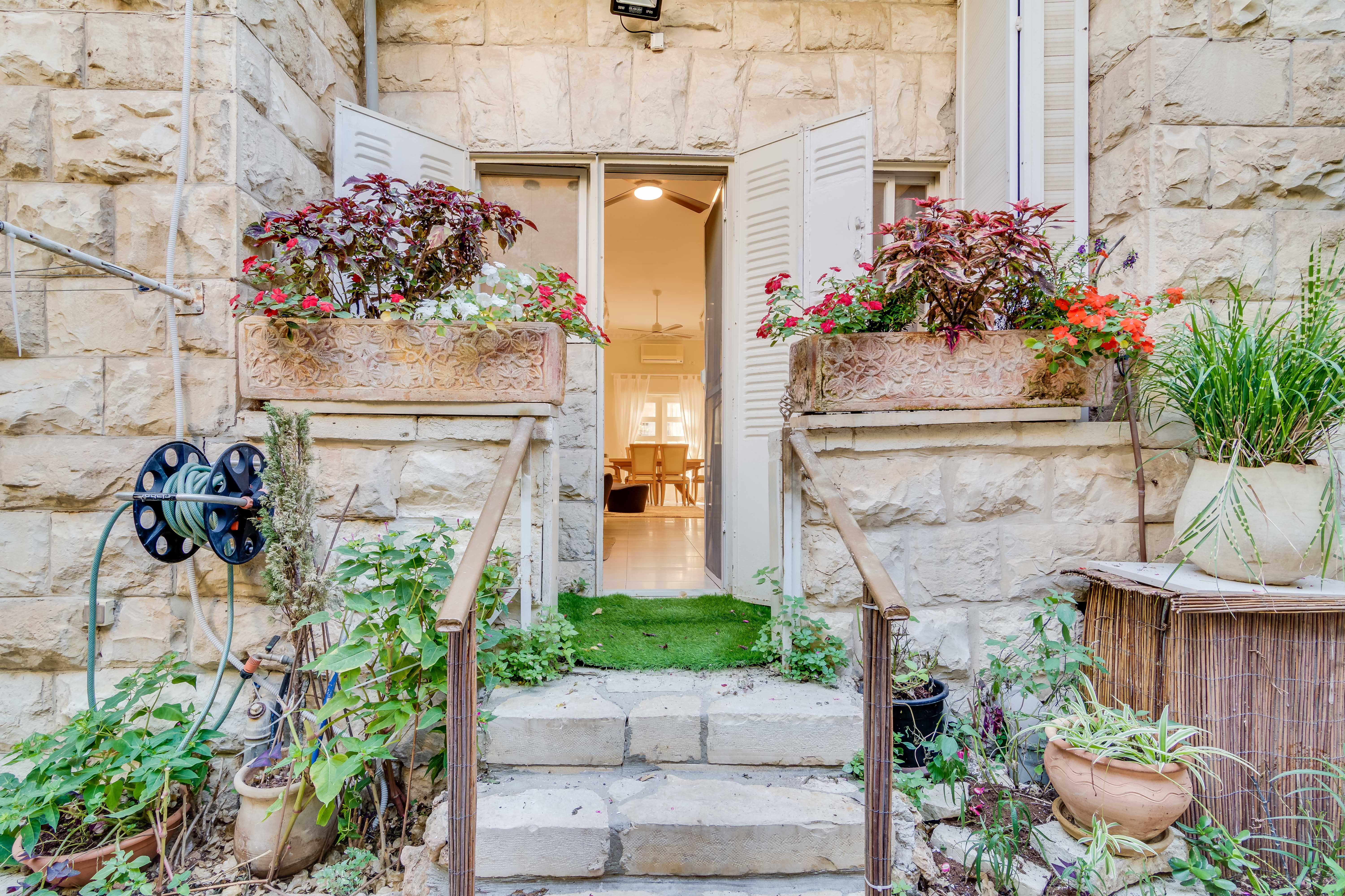 Beautiful Private garden with flowers